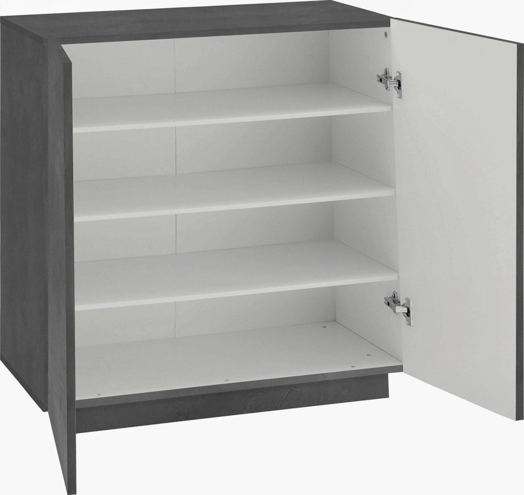 Scarpiera 2 Ante Battenti 80,4x38x86 cm Vega Ardesia