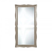 Mobili2g - specchiera foglia argento rettangolare- misure: l.90 x h.180 x p.7