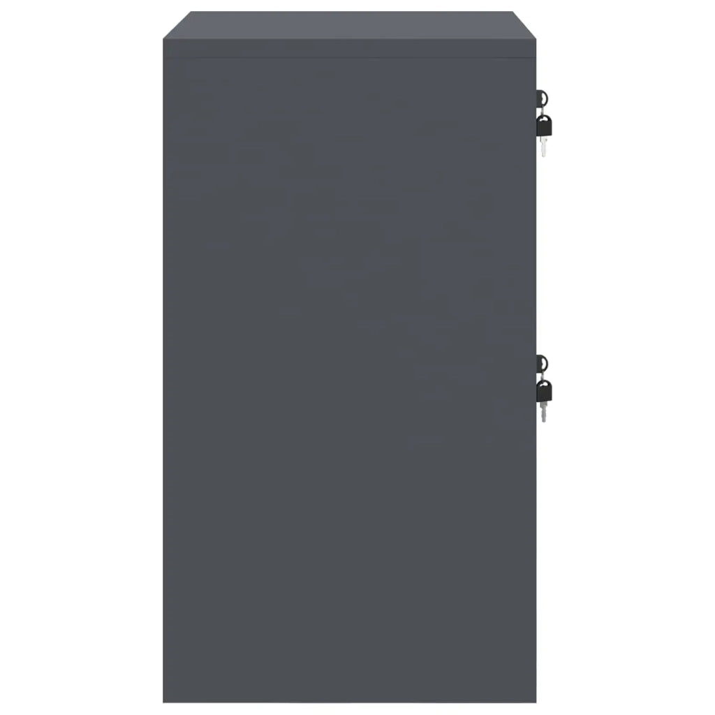 Armadio per File con cassetto Antracite 45,5 x 42 x 74,5 cm CFW7435778