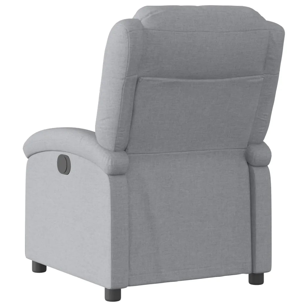 Divano Sedia-Poltrona reclinabile in Tessuto Grigio Chiaro 835755