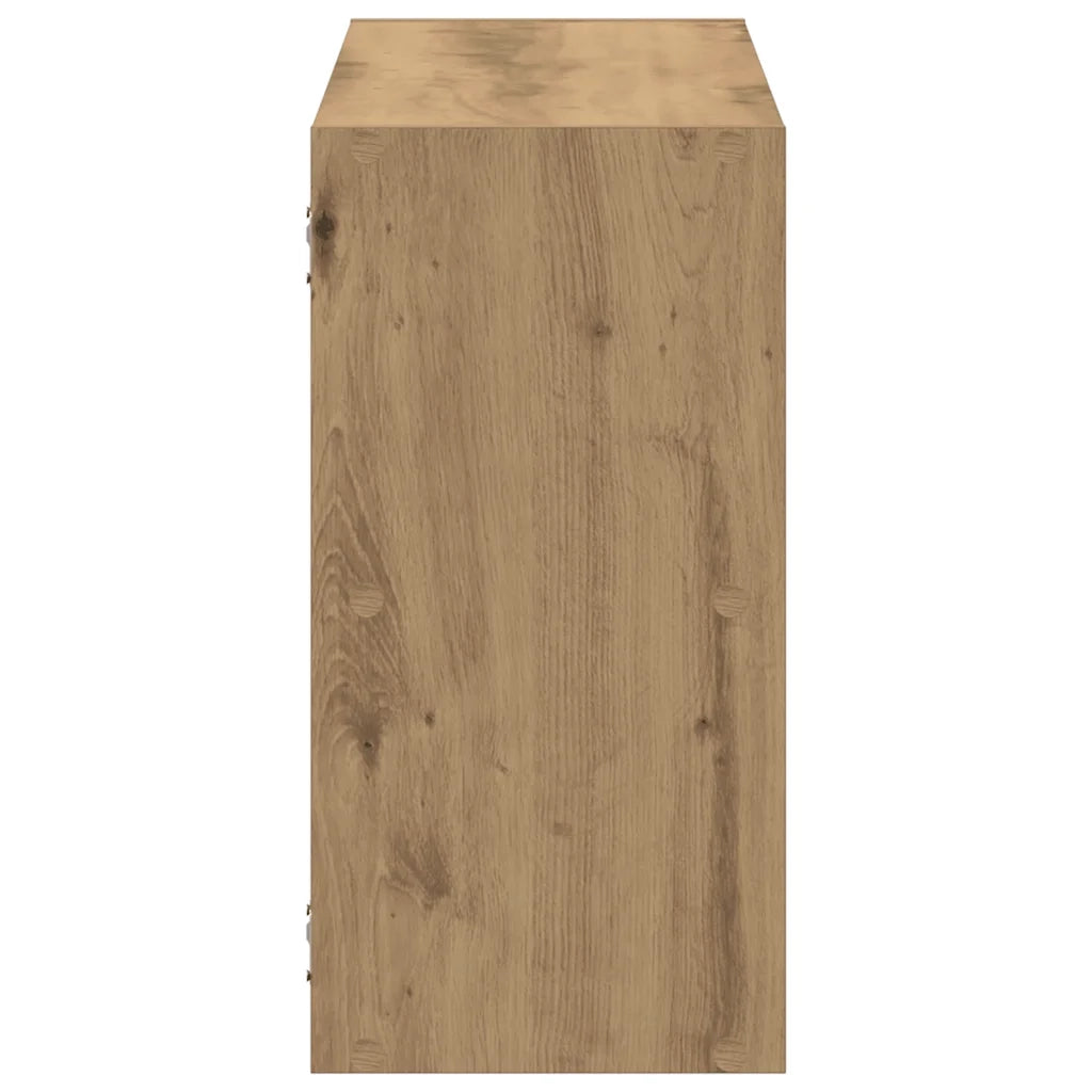 Scaffale a Parete Rovere Artigianale 100x25x50 cm in Truciolato 853280