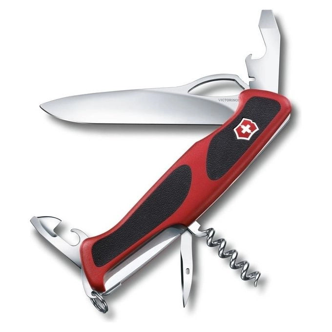 Victorinox 0.9553.MC RangerGrip 61 Coltello Multiuso 11 Funzioni Lama Bloccabile Apertura con Una Mano Materiale Poliammide e Acciaio Inox colore Rosso