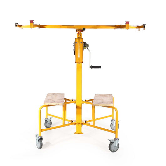 Sollevatore pannelli cartongesso max 75kg, altezza 145-350cm, Carrello Alzapannelli Alzalastre