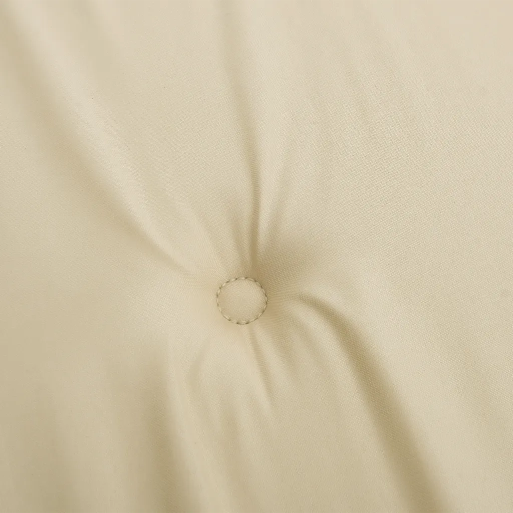 Cuscini per Sedia a Sdraio 2 pz | Cuscini per sedie Beige in Tessuto Oxford