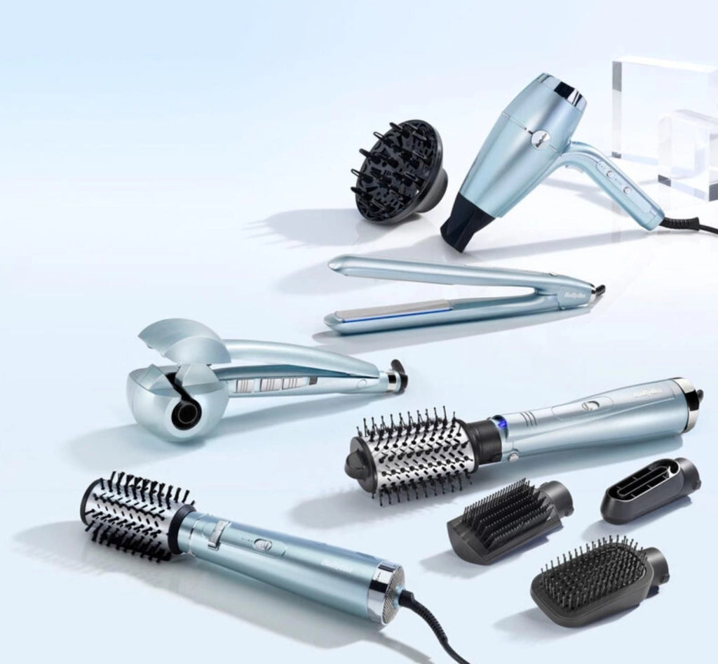 BaByliss Hydro-Fusion C1700E messa in piega Spazzola ad aria calda Caldo Blu 2,8 m