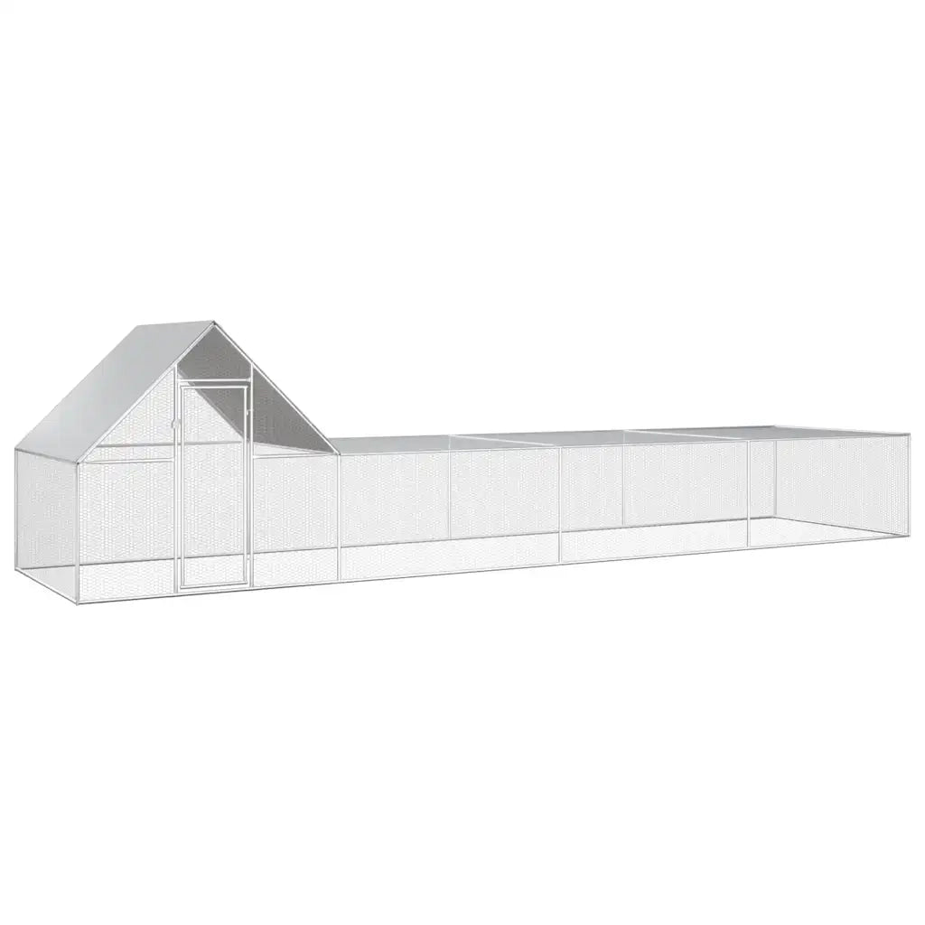 Pollaio 8x2x2 m in Acciaio Zincato CFW7111914