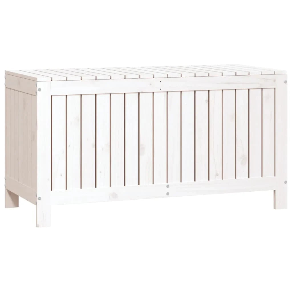 Cassapanca da giardino/box 115 x 49 x 60 cm legno di pino bianco 02_0013069