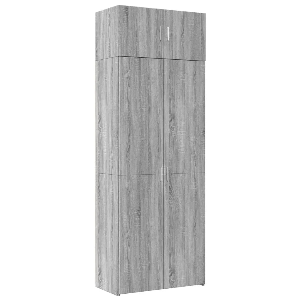 Armadietto Grigio Sonoma 80x42,5x225 cm in Truciolato CFW5093738