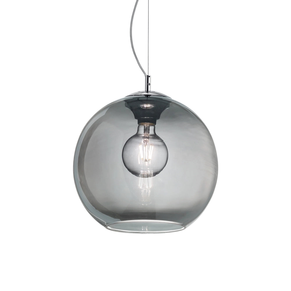 Sospensione Moderna Nemo Metallo Fumè 1 Luce E27 D40Cm