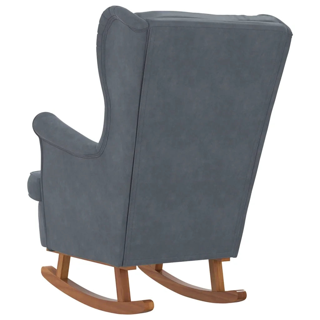 Sedia a dondolo Grigio scuro 92 x 71 x 100 cm Legno compensato 42012851