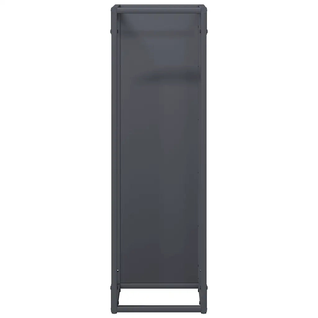 Rastrelliera per Legna da Ardere Antracite 25x25x80 cm CFW1424656