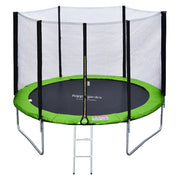 Premium Pack Trampolino 305cm reversibile verde/blu ADELAÏDE + rete, scala, copertura e kit di ancoraggio