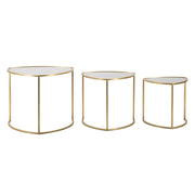 Set di Tavolini VKH553, Oro, Metallo, 60x60x50 cm