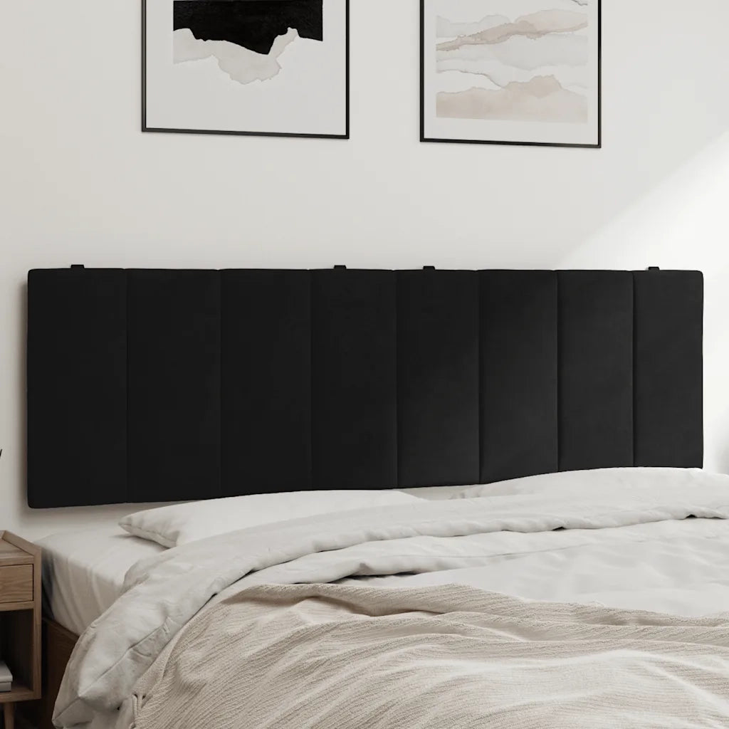 Cuscino Testiera Hanko Nero 160 cm in Velluto CFW6935492