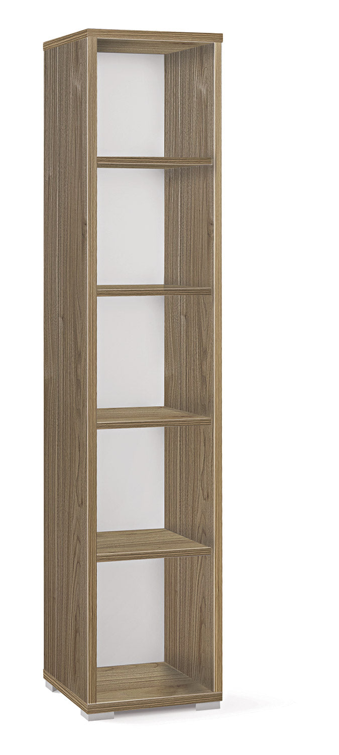 Libreria Modulare 5 Ripiani 39x182x41 cm Noce Stelvio