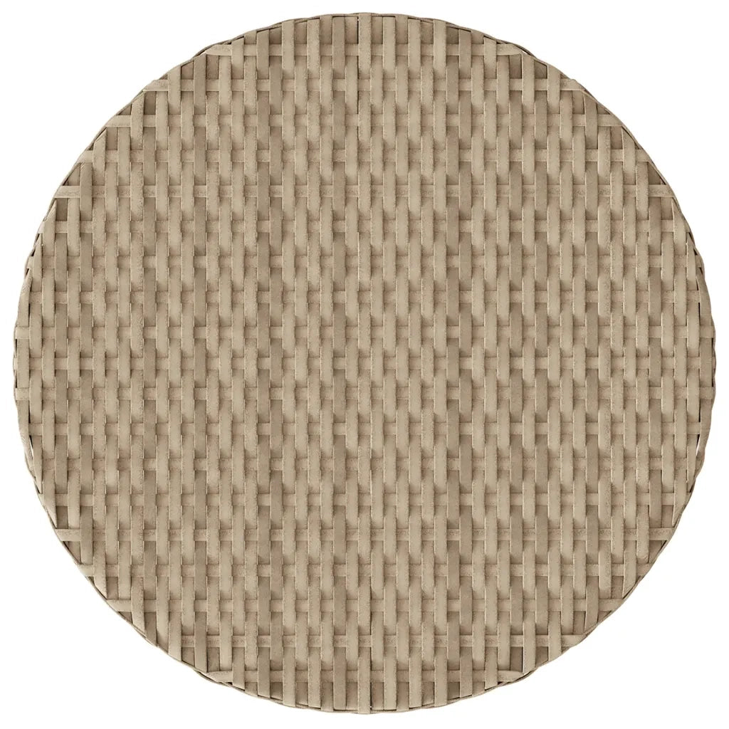 Set da Bistr¨° 3 pz | Set Salotto da Giardino con Cuscini Beige Misto in Polyrattan