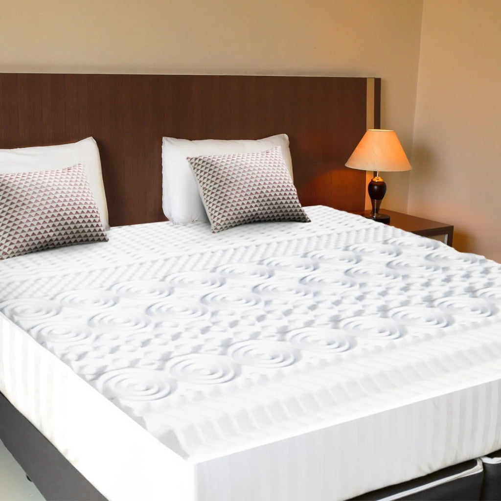 IDMarket - Sovramaterasso 140x190 cm in memory foam 10 zone ELIAS