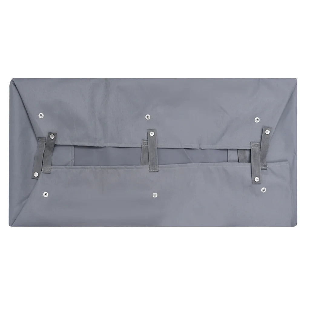 Telo per Carrello da Giardino Grigio Scuro 81x41x21 cm Tessuto 92584