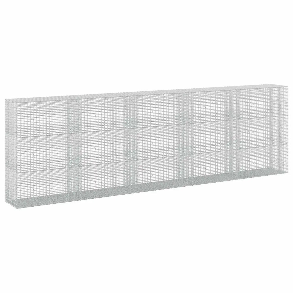 Gabione con filo da 3,5 mm e rete da 5x2,5 cm 500x50x150 cm 3461884
