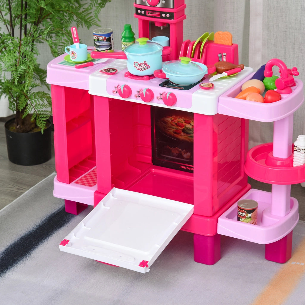 Cucina Giocattolo per Bambini ¨C Zephmum ¨C Rosa, 78x29x87 cm