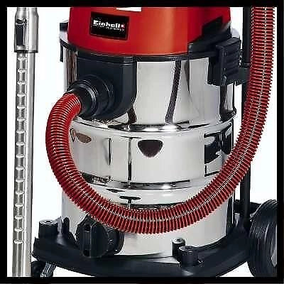 Einhell 2347140 TE-VC 36-30 Li S-Solo Aspirapolvere a Cilindro Secco e Bagnato 30 L 36 V 15 kPa 76 dB colore Nero Grigio Rosso