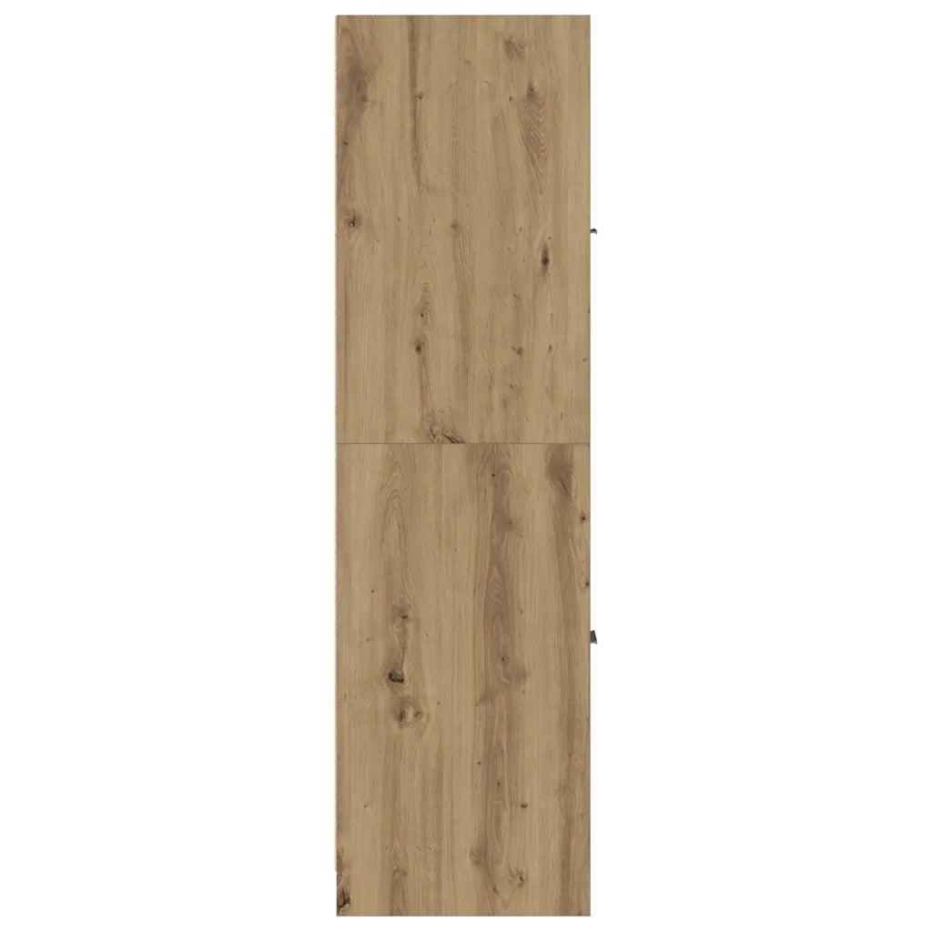 Armadietto da Farmacia Rovere 30x41x144,5 cm in Truciolato