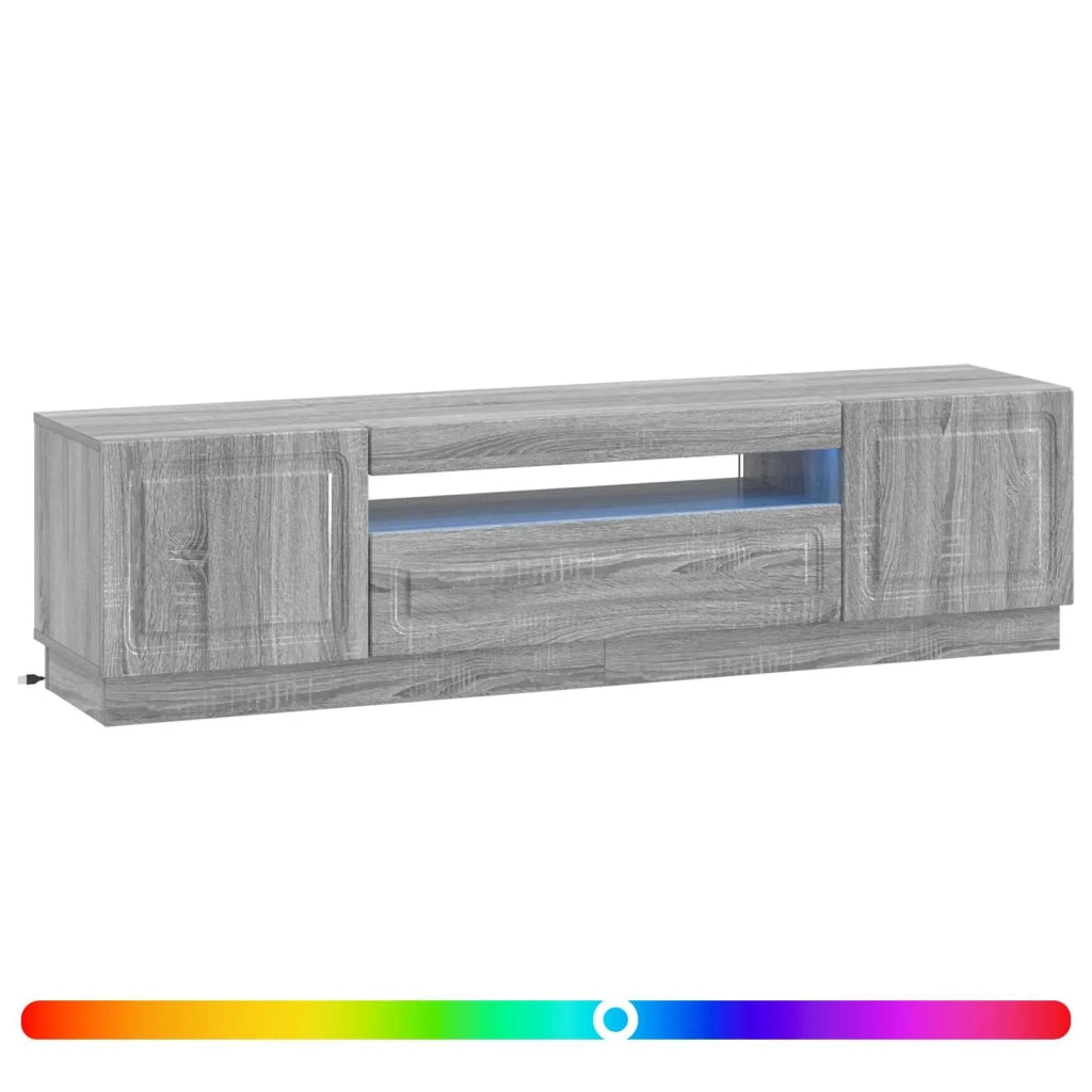 Mobile TV LED Sonoma grigio Legno ingegnerizzato 897791