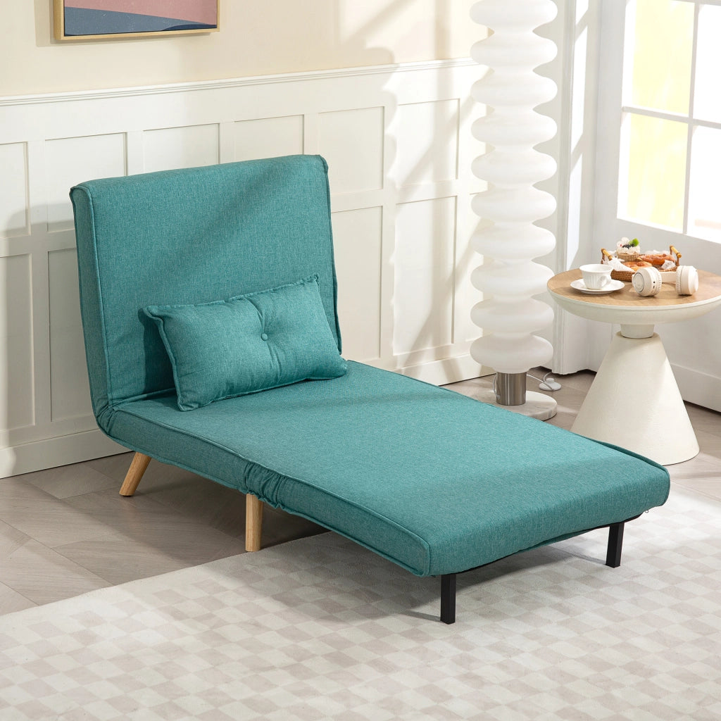 Divano letto a scomparsa 1 posto con cuscino ¨C zephmum ¨C verde