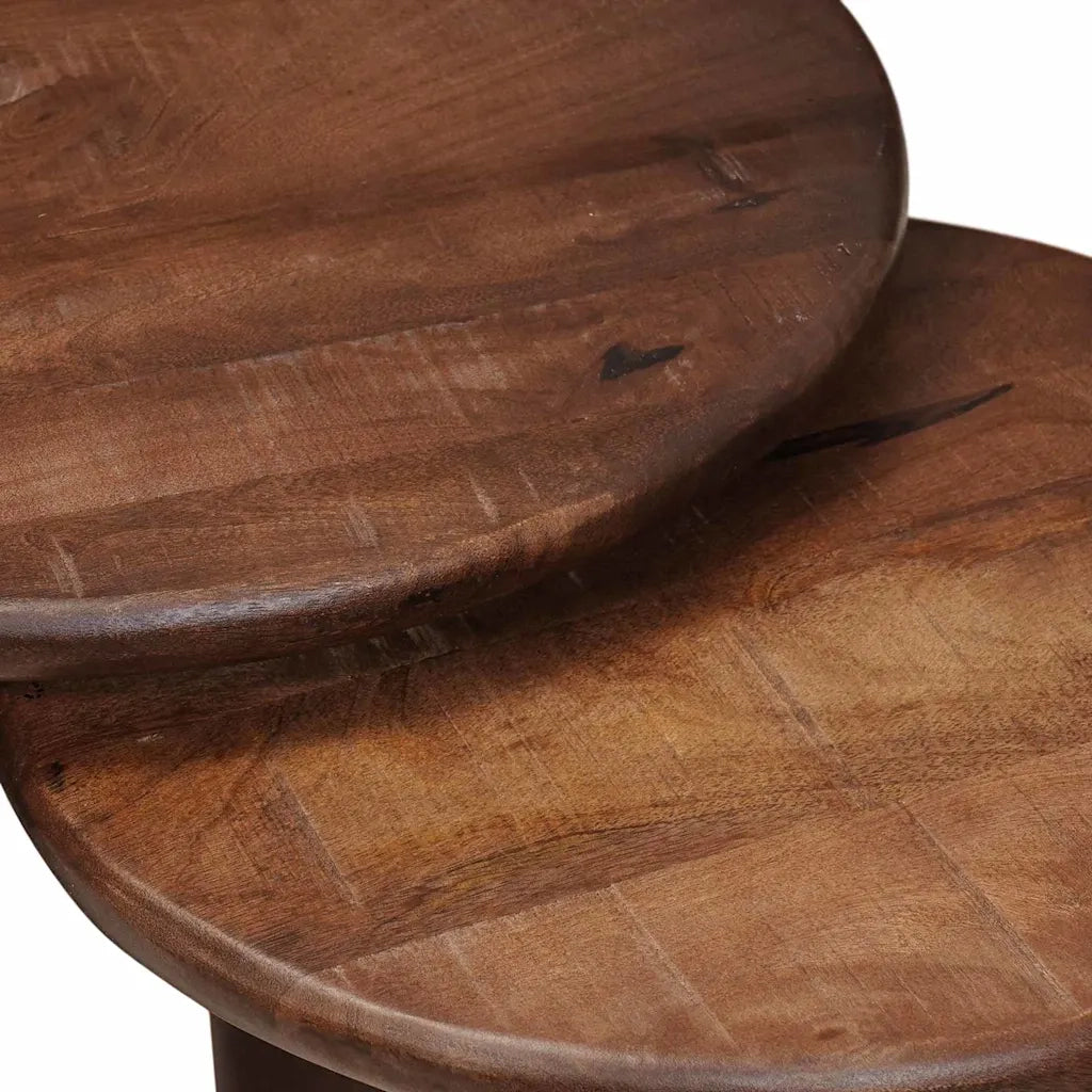Tavoli da Caffè Nido 3 pcs Legno di mango massello
