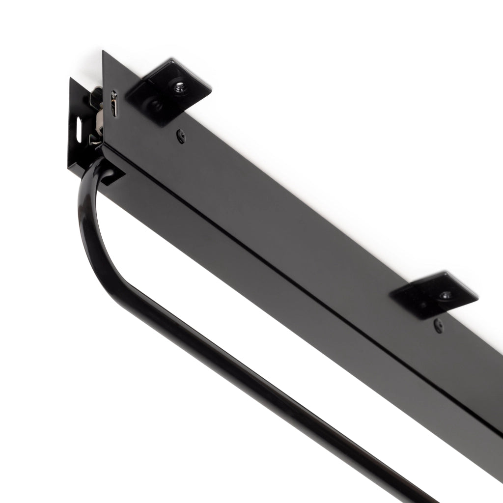 Appendiabiti Estraibile 80 cm in Alluminio e Plastica Emuca Nero