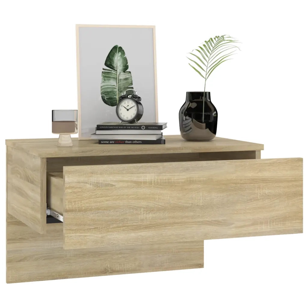 Comodini a Muro 2 pz Rovere Sonoma 810942