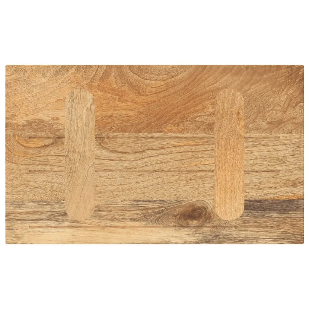 Piano per Tavolo 50x30x3,8 cm Rettangolare Legno Massello Mango 371498