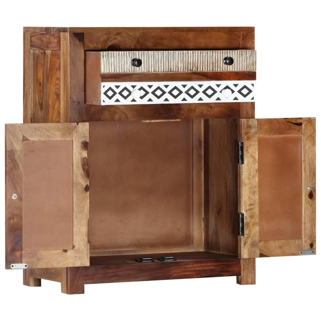 Buffet credenza mobiletto consolle mobiletto laterale 75 cm legno massello 4402052