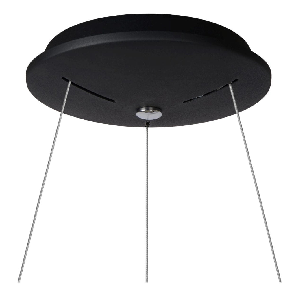 Lampada a sospensione Lucide Talowe LED 39W nera Ø60