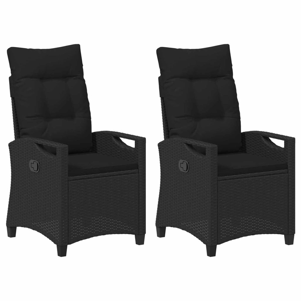 Sedia da Giardino 2 pcs Nero 56 x 64 x 94 cm 42026829
