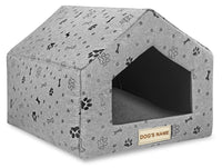 AIO FACTORY 50x40 cm Letto per cani personalizzato personalizzabile impermeabile nero