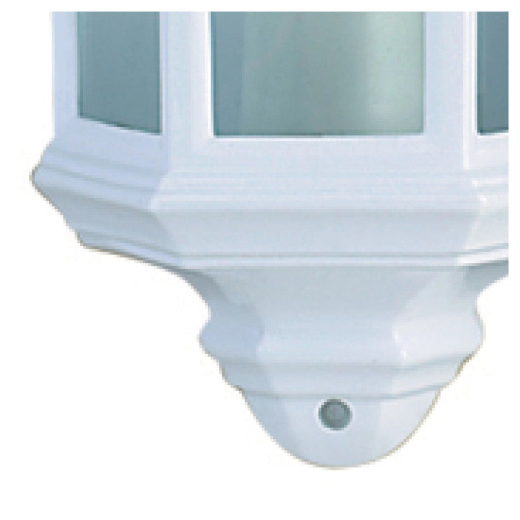 Applique Vintage-Decò Maine Alluminio Bianco Vetro 1 Luce E27