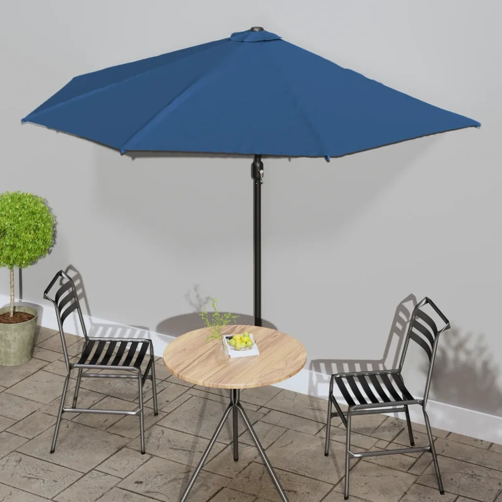Ombrellone Balcone-Ombrello da giardino Palo in Alluminio Blu 300x155x223cm a Met¨¤
