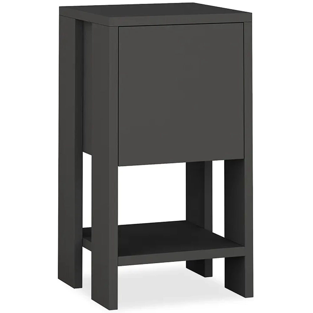 Comodino 30x30x55 cm Mobiletto con Anta a Ribalta e Ripiano