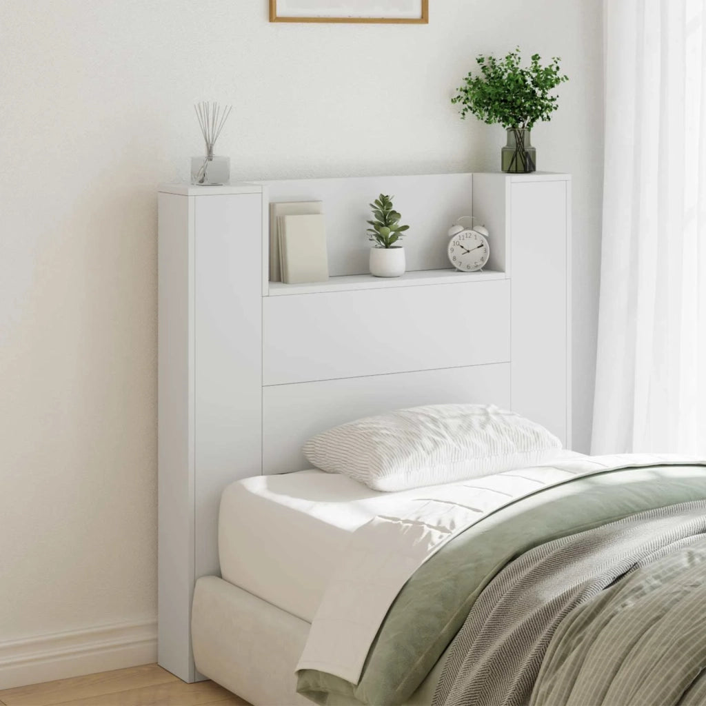 Testiera Letto Bianco Legno ingegnerizzato