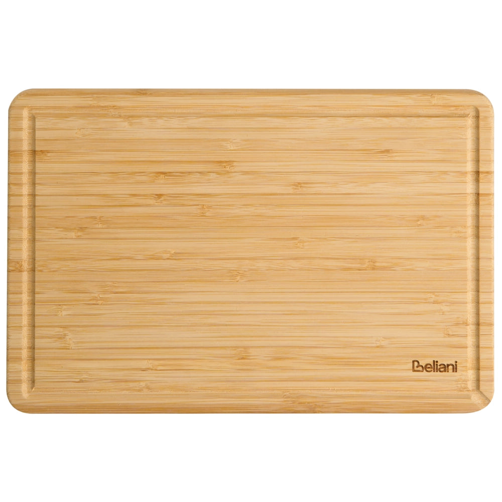 Set di 3 taglieri in bambù marrone chiaro con scanalatura per il succo Accessori da cucina