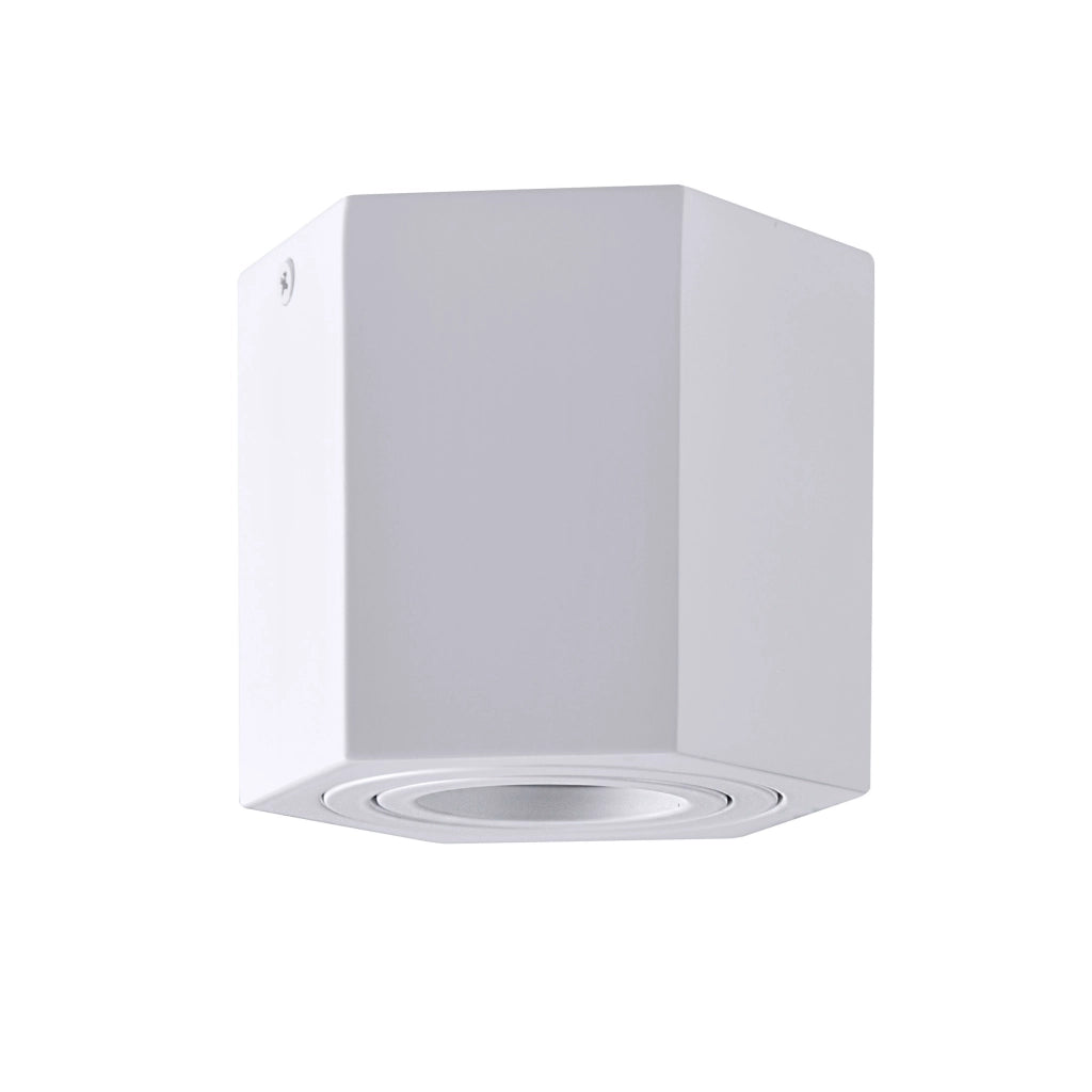 Faretto plafone bianco HEXAGON GU10 1 luce Polux 313171