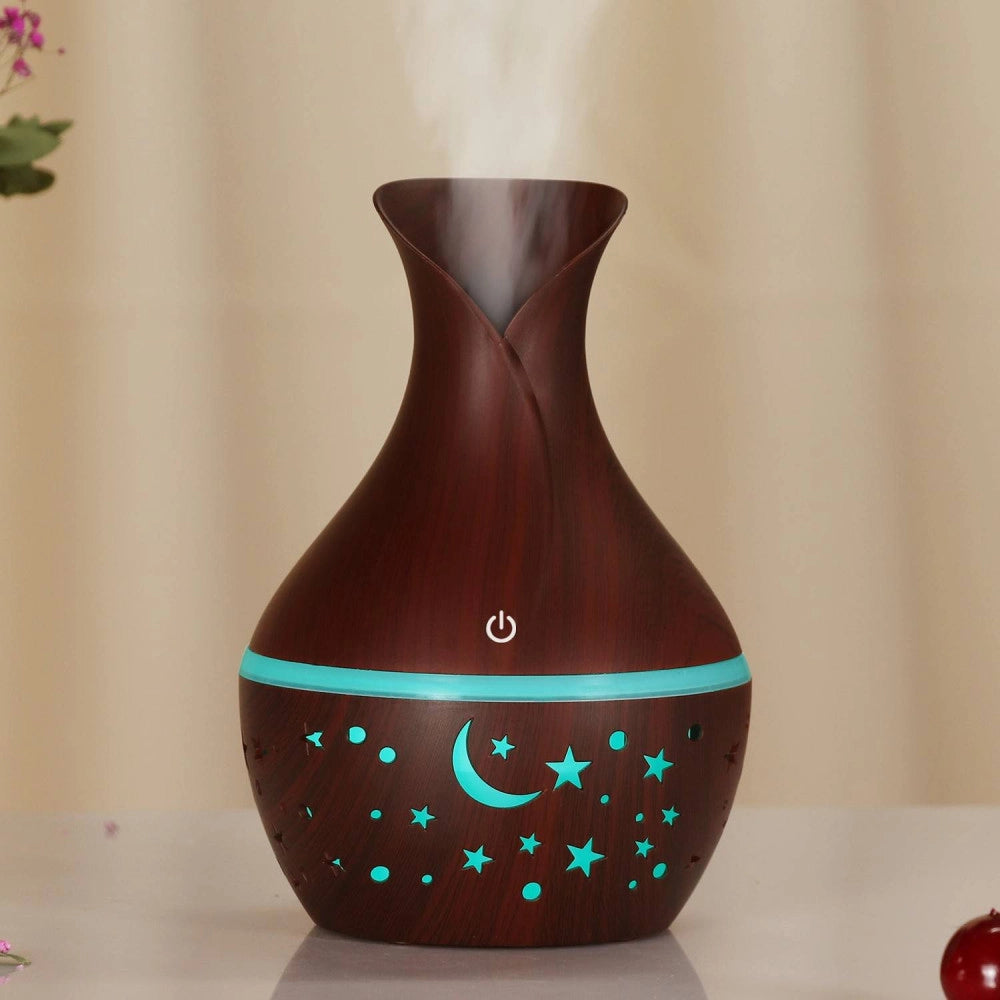 Trade Shop - Umidificatore Ultrasuoni Diffusore Di Aromi Oli Essenziali Per Aromaterapia Ascu -