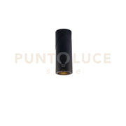 PLAFONIERA GENESIS ATTACCO GU10 NERA 6X15,5CM ORIENTABILE 330° LAMPADINA NON INCLUSA