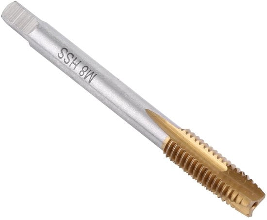 Set di Cuscinetti a Filo 5 pezzi - Cuscinetti a Filo HSS Metrici - M3/M4/M5/M6/M8 - Alta Durezza - Smalto di Titanio - Cuscinetti a Filo con Bore a Filo