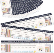 Etichette personalizzabili per classe in stile bohemien - Set da 25 - Studenti - Ufficio - Scuola materna - Etichette personalizzabili per studente