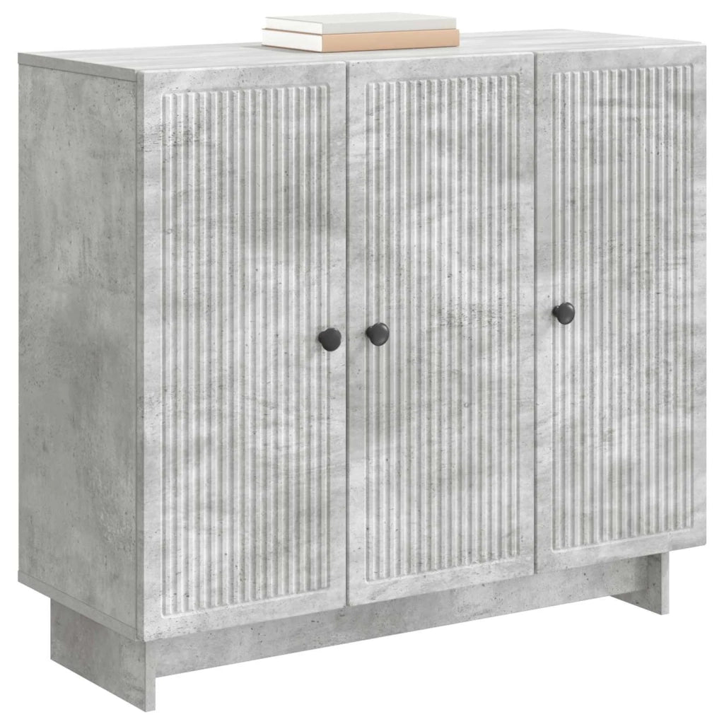 Credenza Grigio Cemento 89 x 34,5 x 80 cm Legno ingegnerizzato 893958