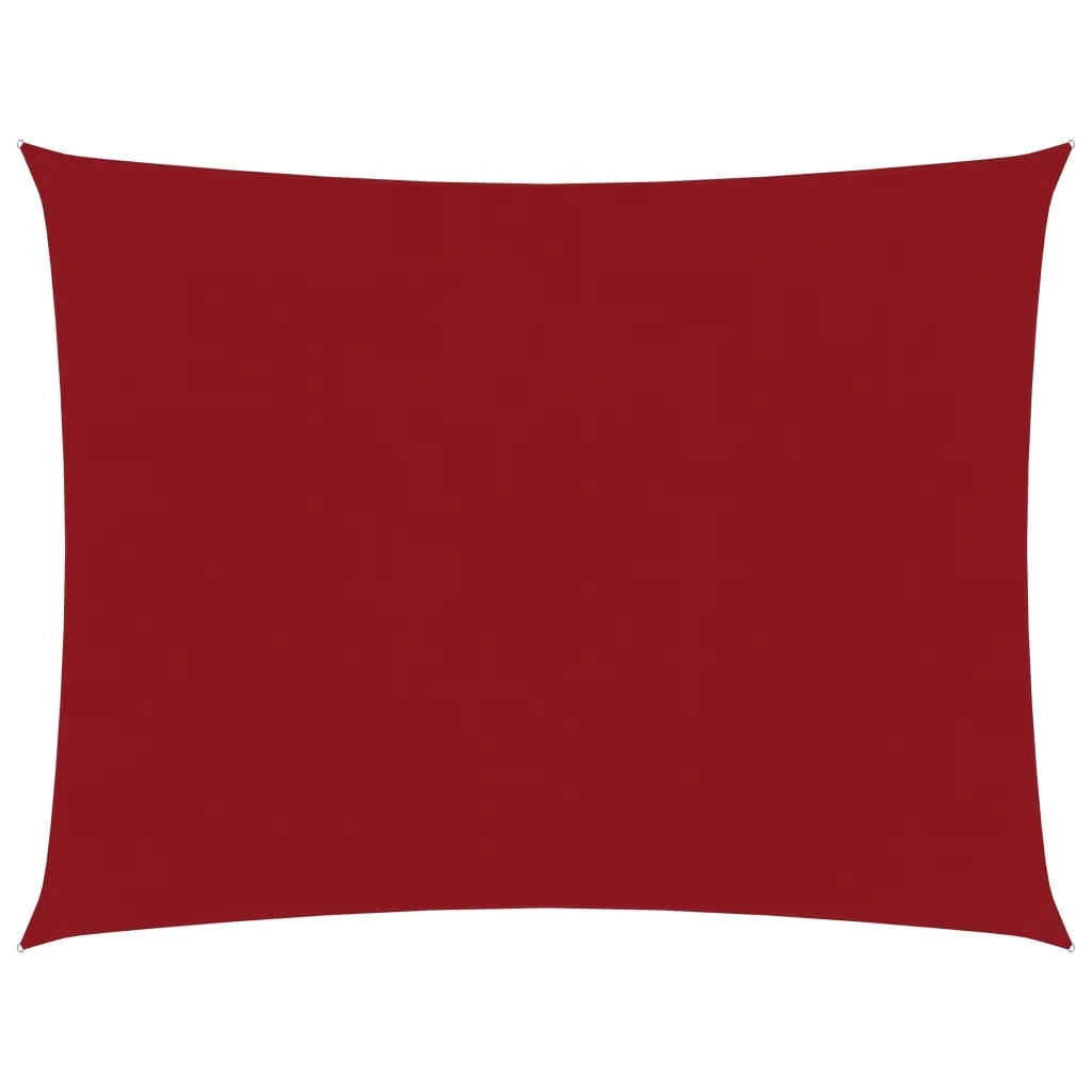 Vela ombreggiante/ombrellone rettangolare in tessuto Oxford 3,5 x 4,5 m rosso 02_0009647