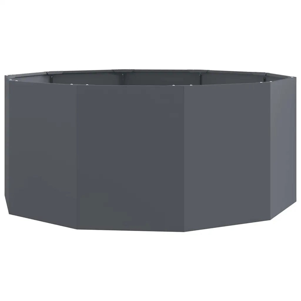 Fioriera Antracite 120 x 120 x 50 cm Acciaio 883747