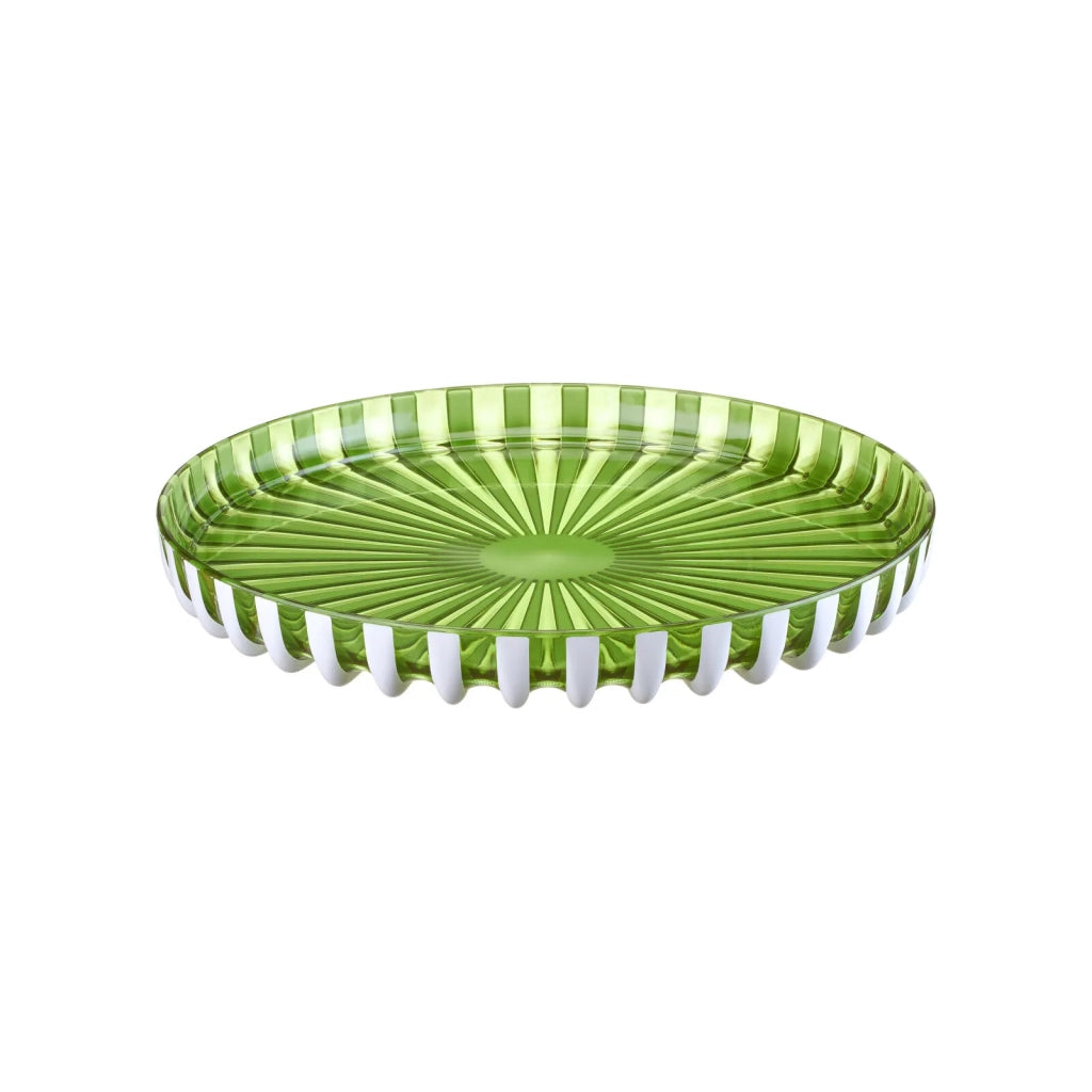 Vassoio tondo Pin Up Ø31 cm colore verde/bianco